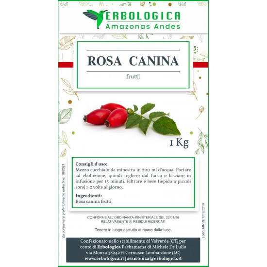 Rosa Canina frutti tisana 1 kg Rosa Canina frutti tisana 1 kg