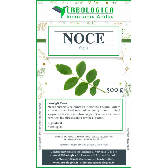 Noce foglie taglio tisana 500 grammi Noce foglie taglio tisana 500 grammi