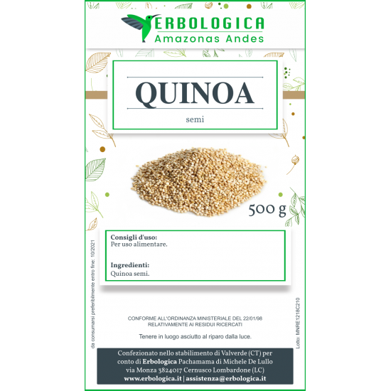 Quinoa semi confezione da 500 grammi Quinoa semi confezione da 500 grammi